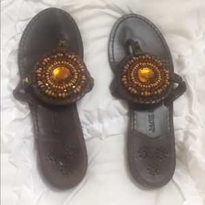 Jack Rogers Jeweled Sandals. Size 6